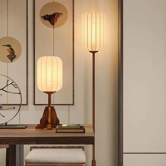 Lantern Cloth Art Floor Lamp - Procure Décor