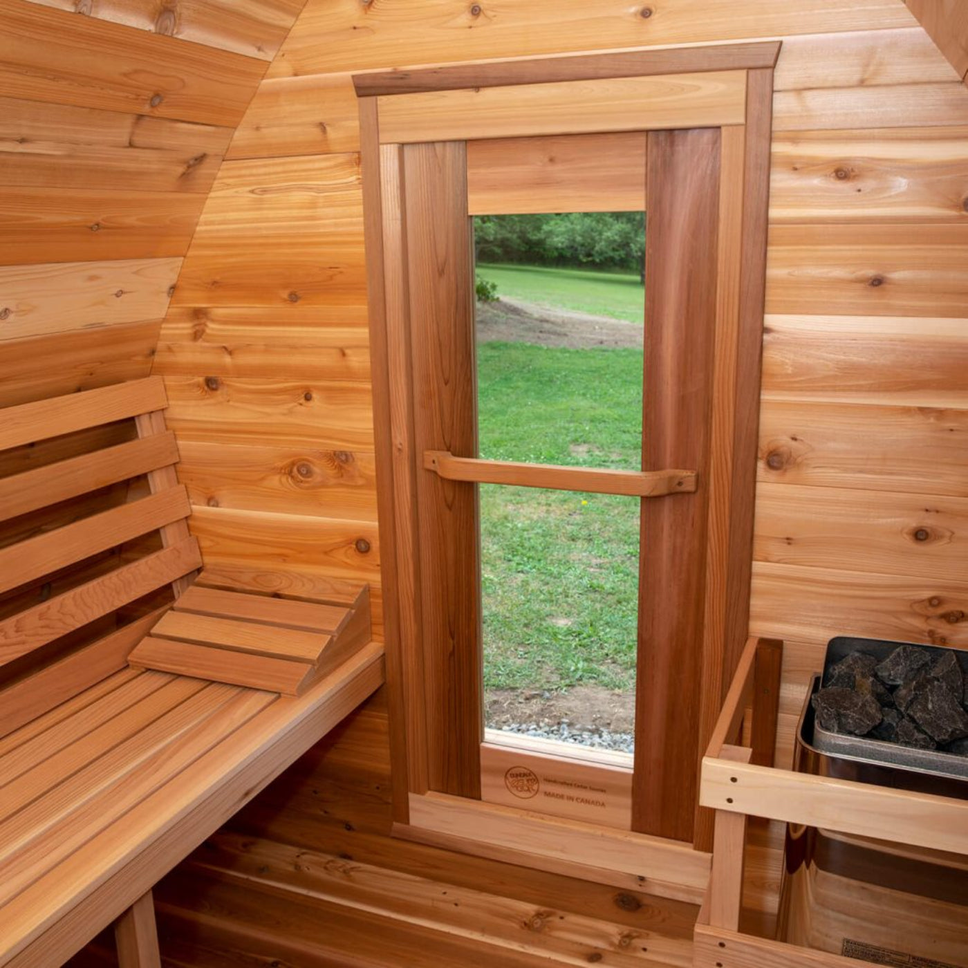 Dundalk Leisure Knotty Cedar Mini Pod Sauna - PSMINIKNE