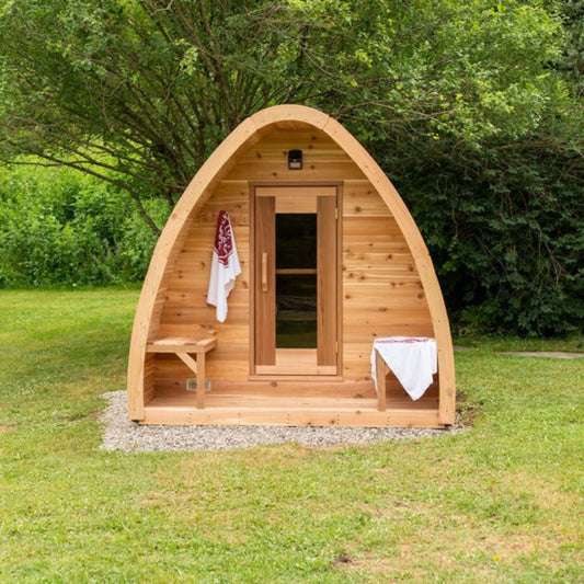 Dundalk Leisure Knotty Cedar Mini Pod Sauna - PSMINIKNE