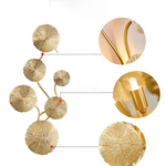 Nordic Copper Lotus Leaf Wall Lamp - Procure Décor