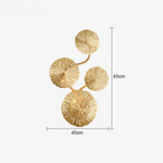 Nordic Copper Lotus Leaf Wall Lamp - Procure Décor