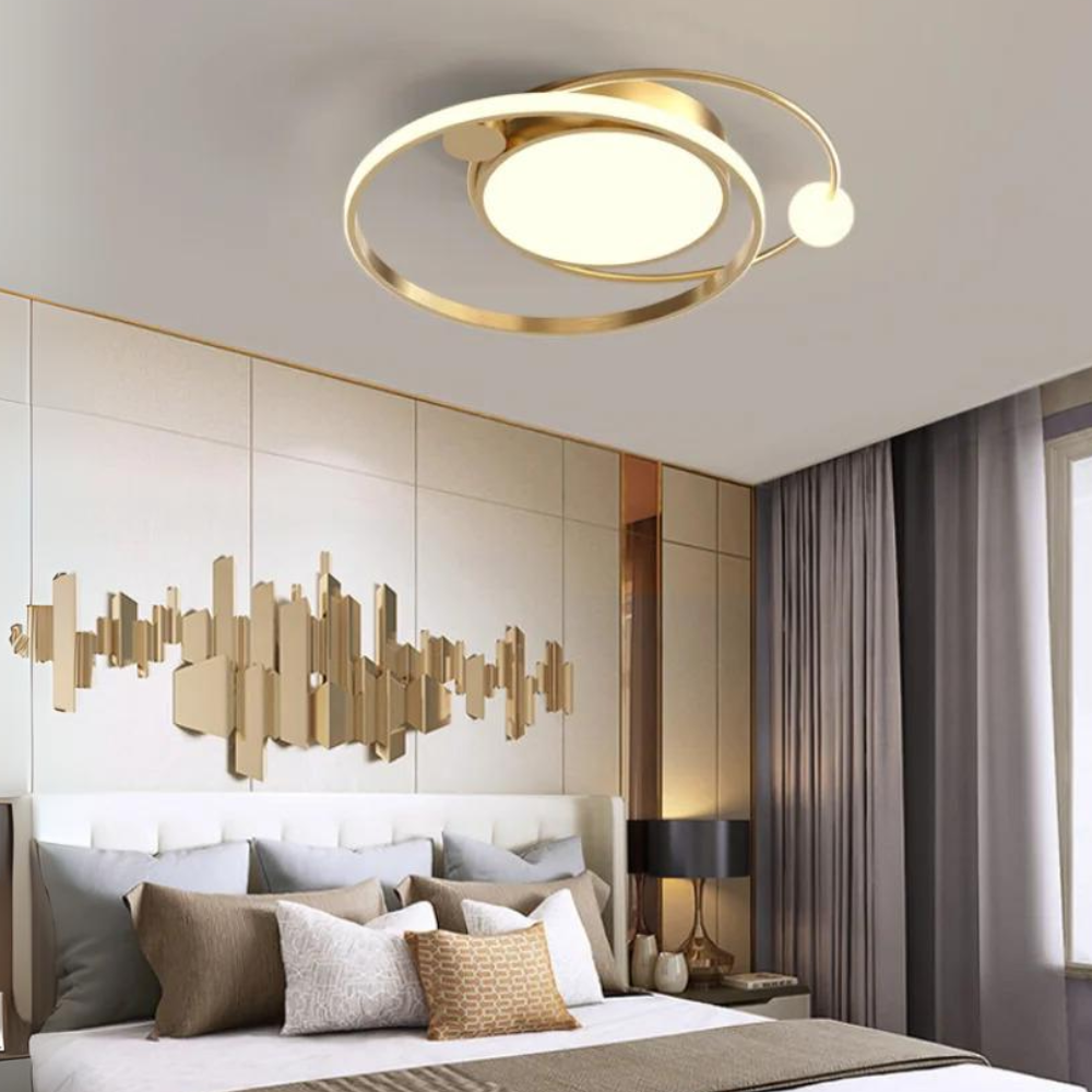 Nordic Gold Glow Chandelier Ceiling Light