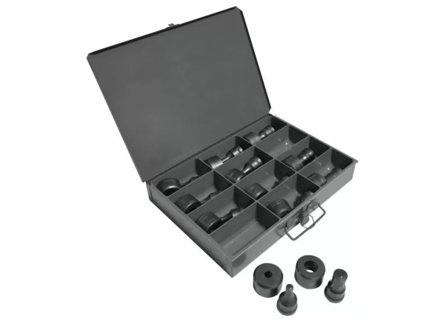 EDWARDS 12 PC. Round Punch & Die Set w/ Storage Case - ED9-PD1210