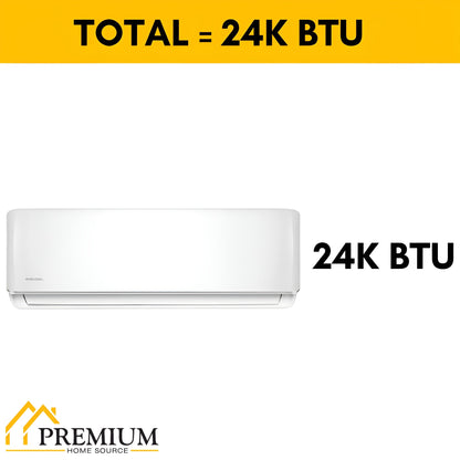 Pioneer Diamante Ultra 24,000 BTU 20 SEER Ductless Mini-Split Inverter++ with 16 ft. Kits - WYT024GLFI22RL
