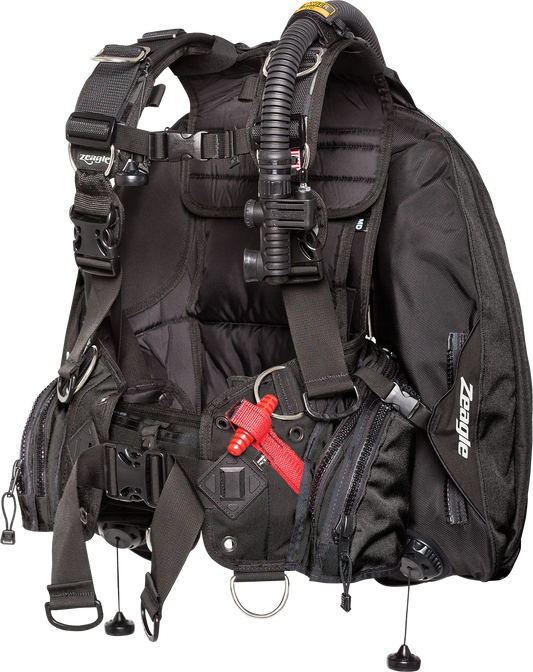 Zeagle Ranger LTD Scuba Diving BC BCD w/ rip Cord System - BCD72 S BLK