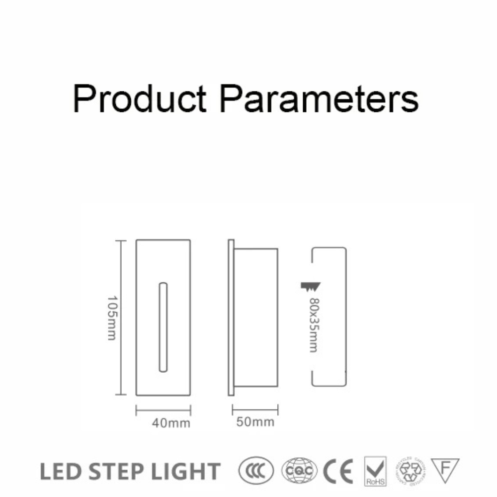 Recessed Led Stair Light 85-265V