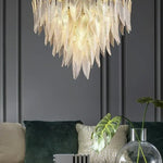 Luxury Feather Crystal Chandelier Lamp - Procure Décor
