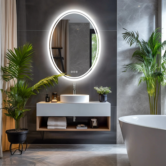 Round LED Bathroom Mirror - Procure Décor
