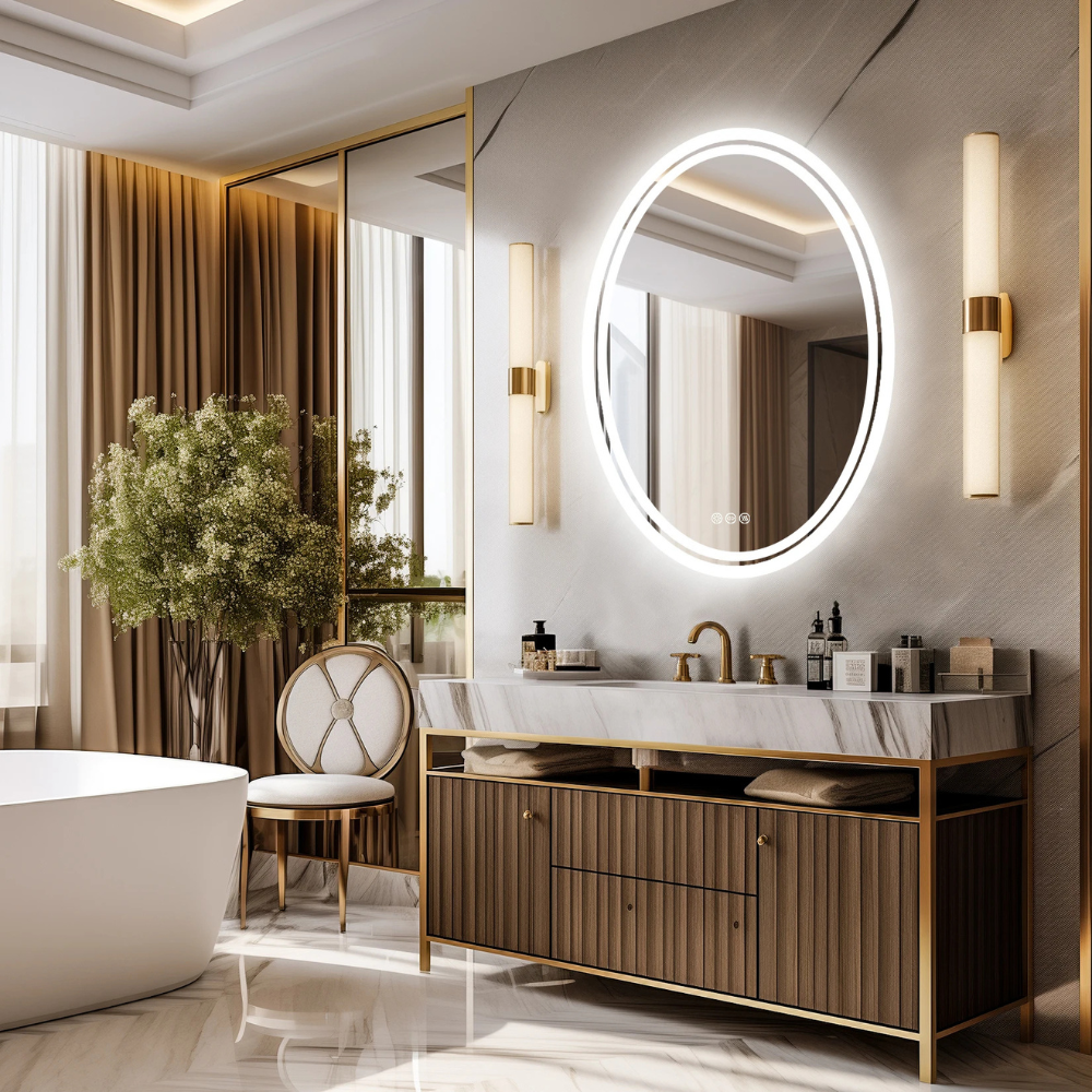 Round LED Bathroom Mirror