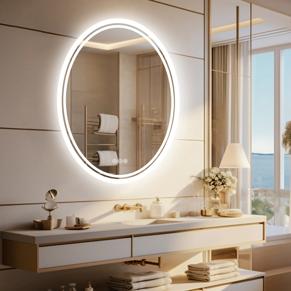 Round LED Bathroom Mirror