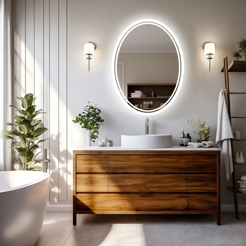 Round LED Bathroom Mirror