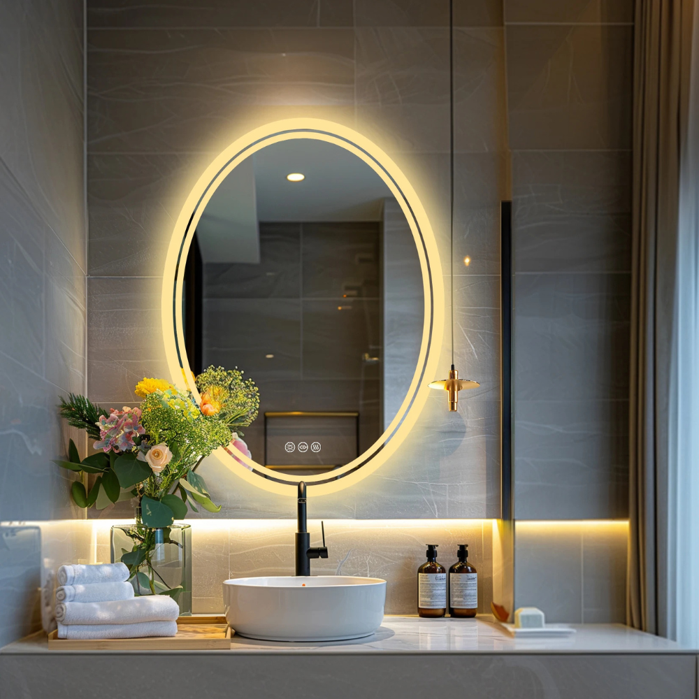 Round LED Bathroom Mirror