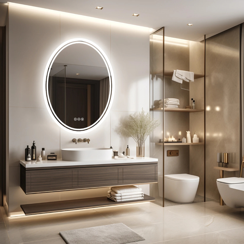 Round LED Bathroom Mirror