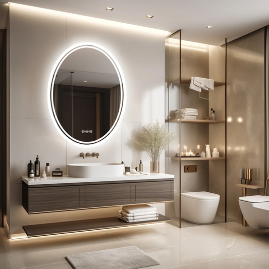Round LED Bathroom Mirror - Procure Décor