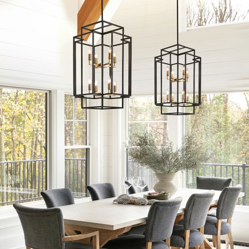 Rustic Radiance Tiered Chandelier - 8-Lights