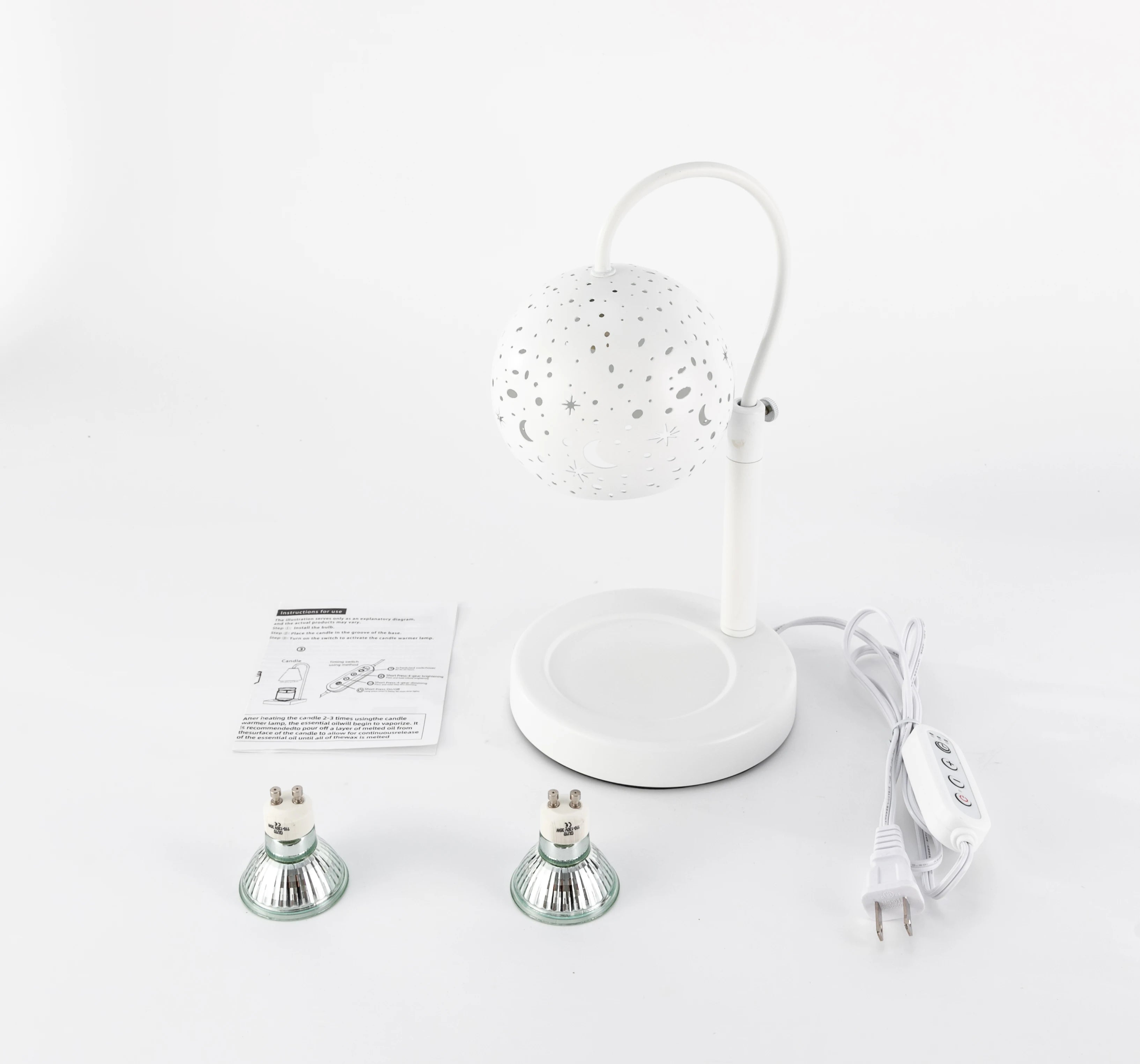 Adjustable Timer Candle Warmer Table Lamp