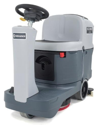 "Advance SC2000 20D Floor Scrubber, 20", 18.5 Gal, Disk, Battery, Ride On - 56384071"