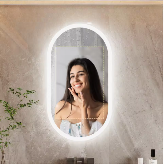 CrystalGlow Backlit Mirror - Procure Décor