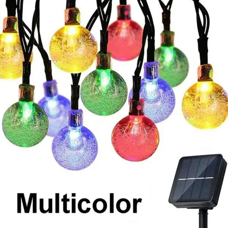 LumiGlow Crystal Solar String Lights