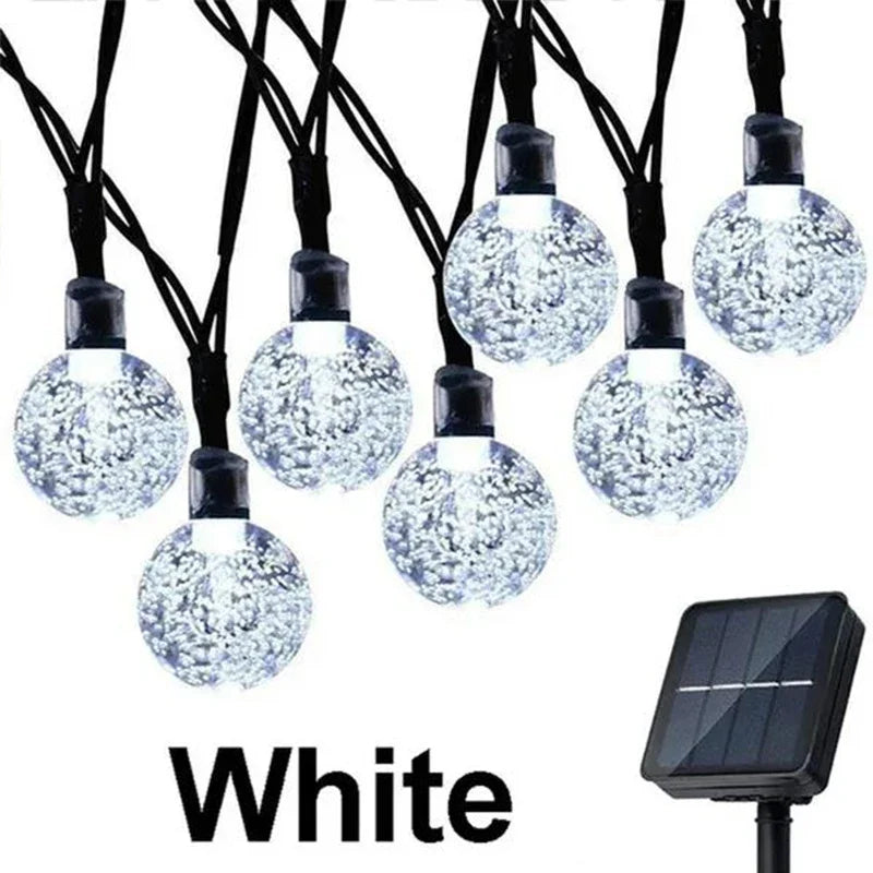 LumiGlow Crystal Solar String Lights