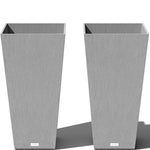 Tall Tapered White Planter - Procure Décor