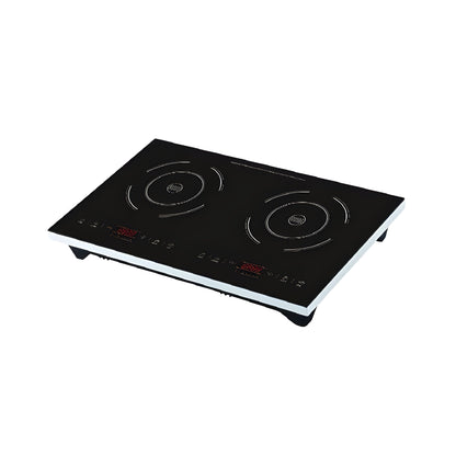 Wundermaxx Stainless Steel Horizontal Double Induction Plate 3500w, Digital Controller, L 60 x W 34 x H 7.5 cm - 69333