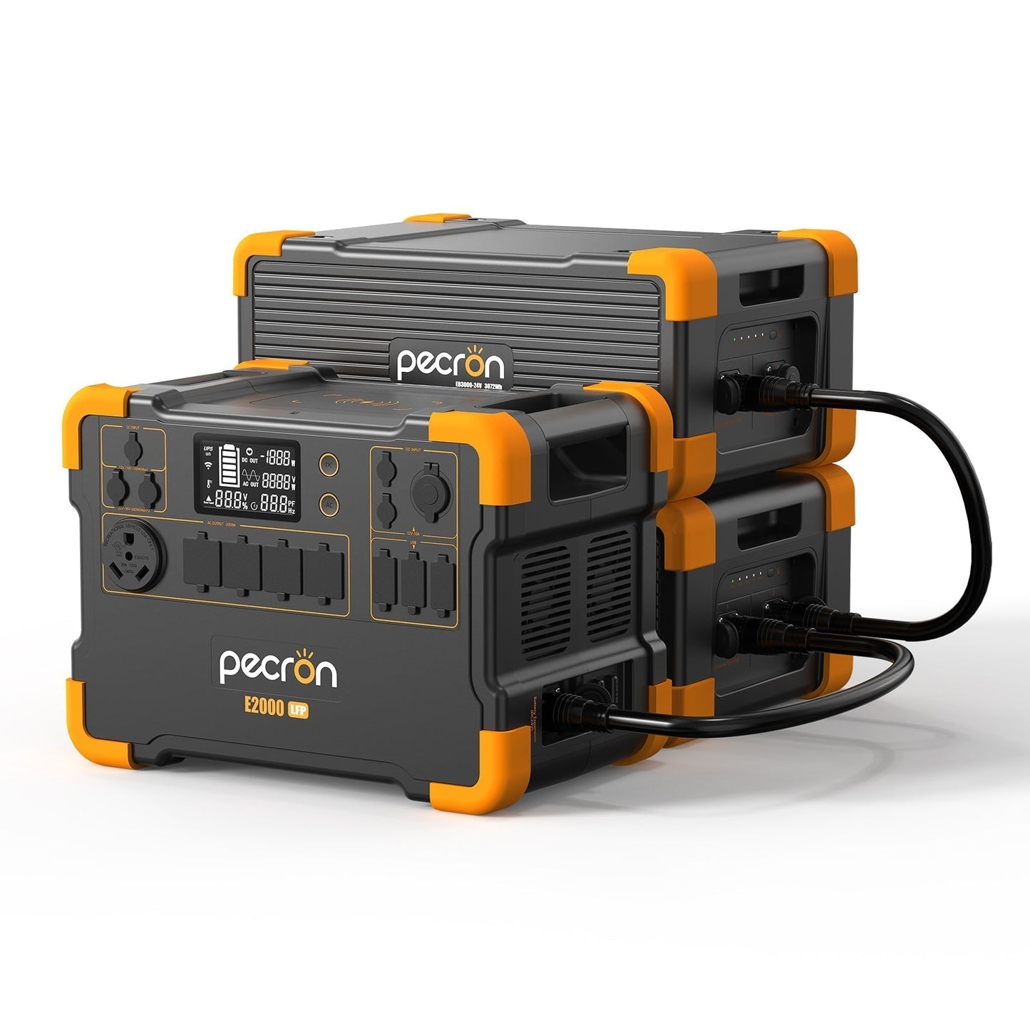 PECRON EB3000-24V  Expansion Battery 3072Wh for E2000LFP ONLY - EB3000-24V