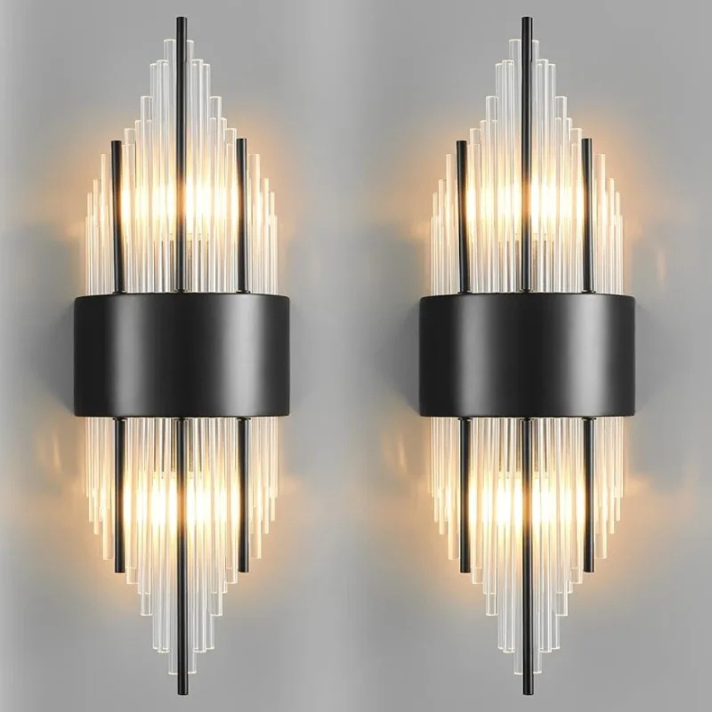 Lux Glimmer Crystal Sconce Lamp