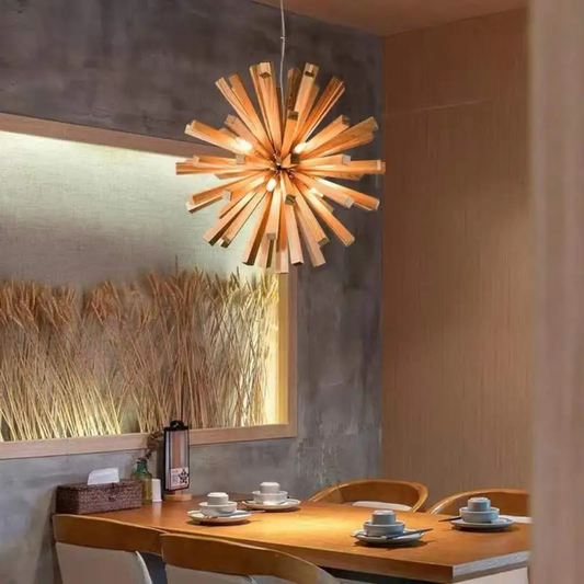 Woodburst Chandelier Light - Procure Décor
