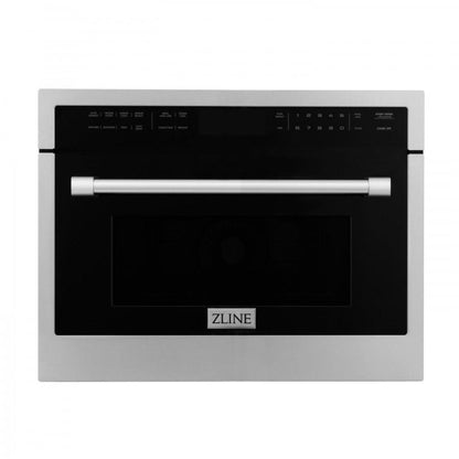ZLINE Appliance Package - 36 in. Dual Fuel Range, Range Hood, Microwave Oven, Dishwasher, 4KP-RARH36-MODWV