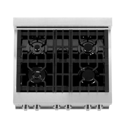 ZLINE Appliance Package - 30 in. Gas Range and 30 in. Range Hood, 2KP-RGRH30