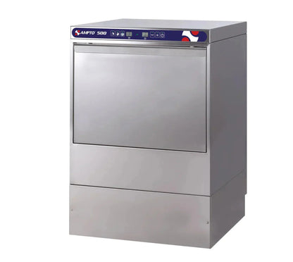 AMPTO Undercounter Dishwasher, door type, front loading, 23-5/8"W, (20/30 or 60) racks/hour capacity, high temp - 500