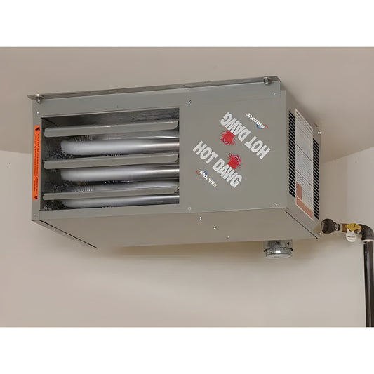 Modine Hot Dawg Garage Heater - 125K BTU/Direct Spark Ignition/LP/Two Stage w/Stainless Steel Heat Exchanger