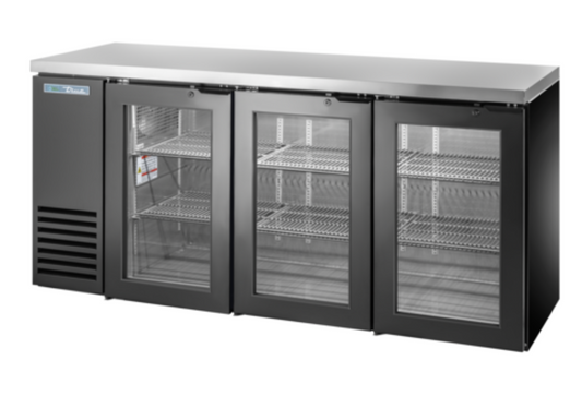 True Mfg. - General Foodservice  Back Bar Coolers - TBB24-72-3G-Z1-SFT-B-1