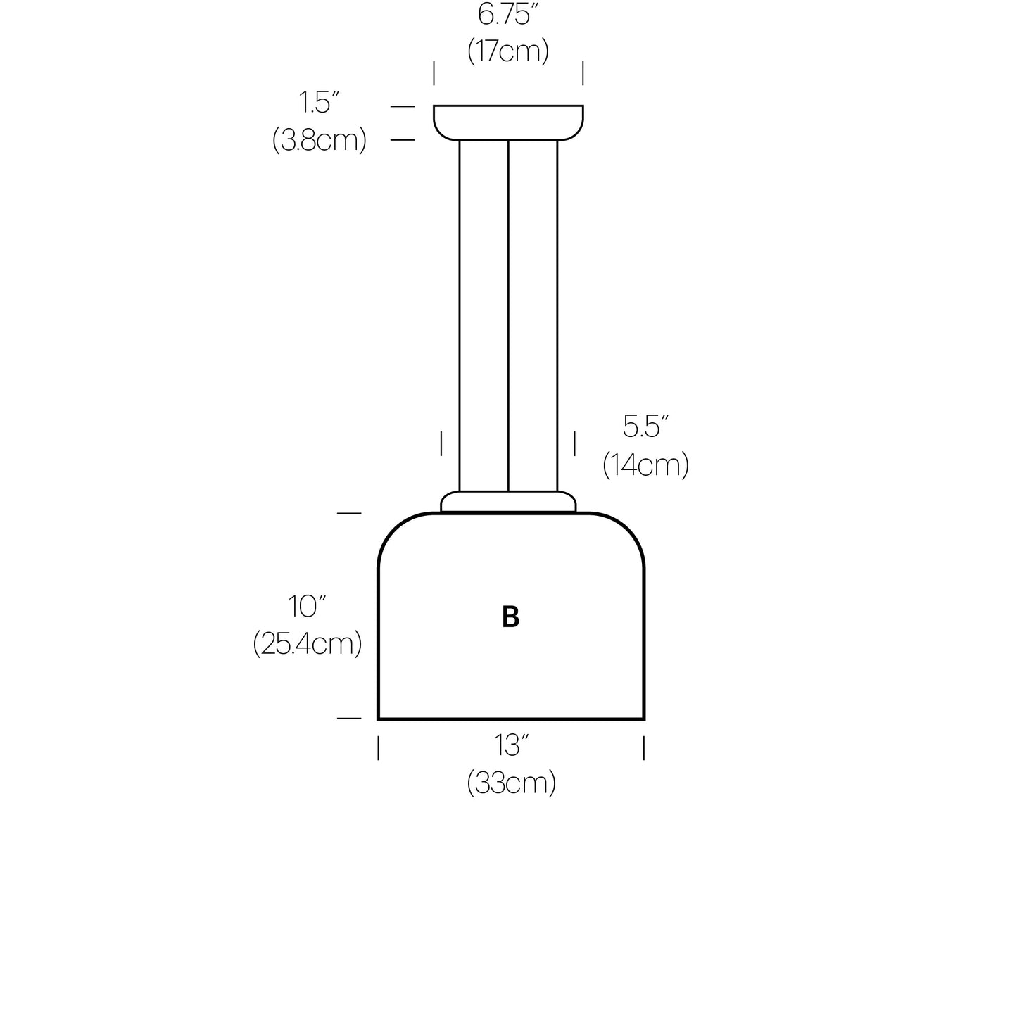 Pablo Designs Totem Down Light - Procure Décor